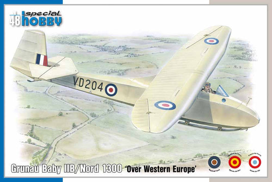 Special Hobby 48203 Grunau Baby IIB/Nord 1300 Over Western Europe 1:48 Model Kit