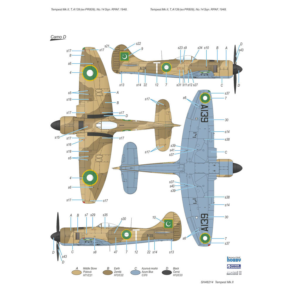 Special Hobby 48214 Hawker Tempest Mk.II High-Tech 1:48 Plastic Model Kit