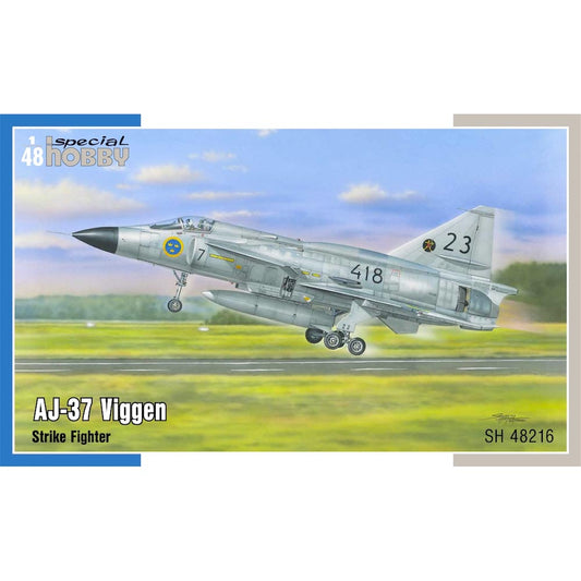 Special Hobby 48216 Saab AJ-37 Viggen 1:48 Plastic Fighter Plane Model Kit