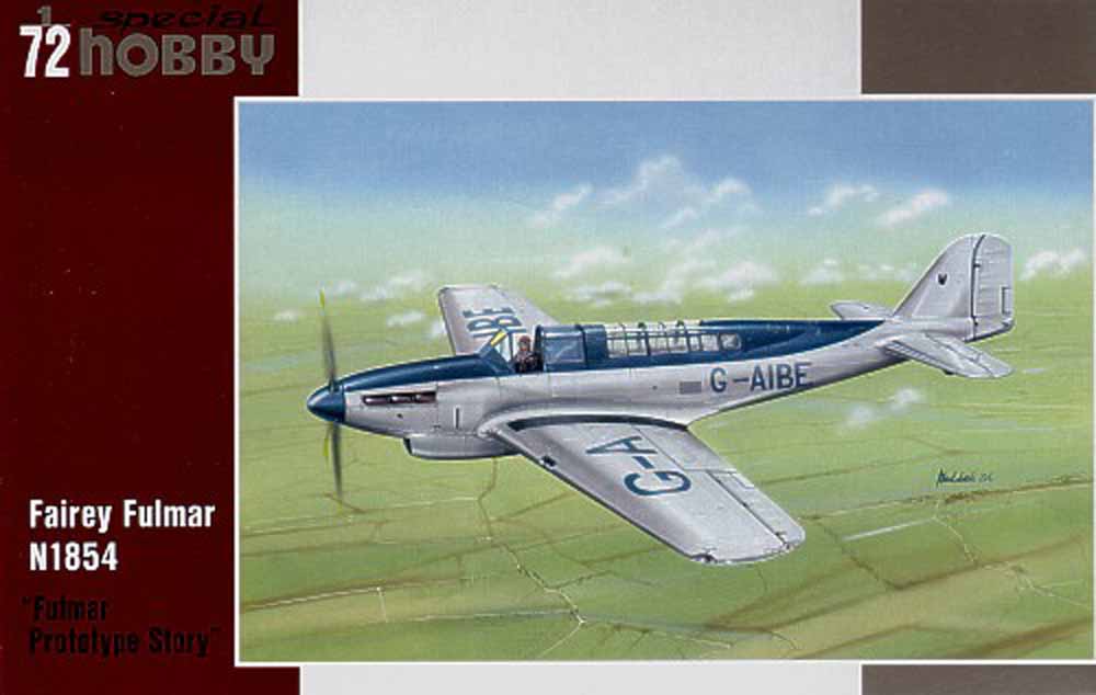 Special Hobby 72196 Fairey Fulmar N1854 Fulmar Prototype Story 1:72 Model Kit