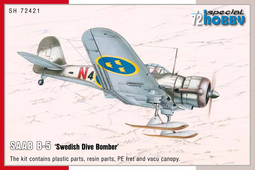 Special Hobby 72421 SAAB B-5 Swedish Dive Bomber’ 1:72 Aircraft Model Kit