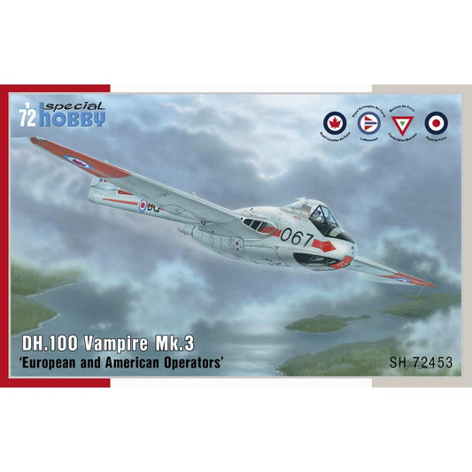 Special Hobby 72453 de Havilland DH.100 Vampire Mk3 1:72 Plastic Plane Model Kit