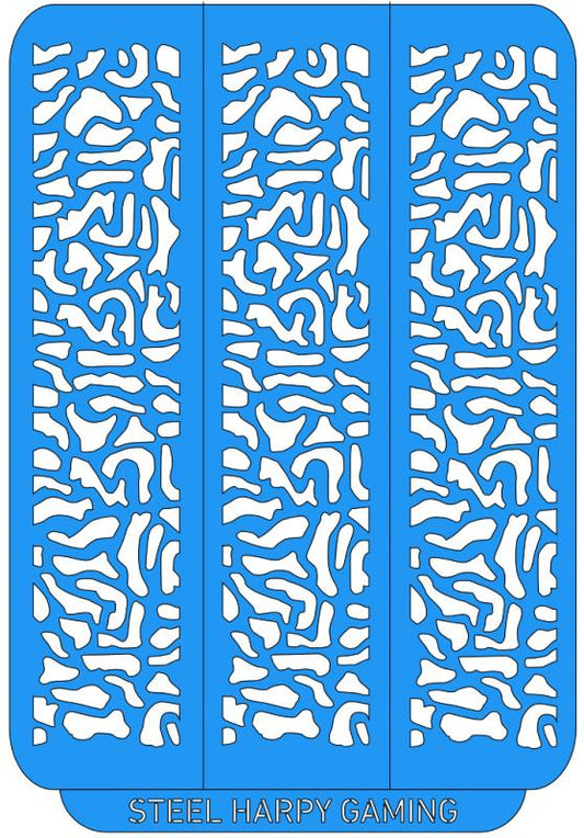 Steel Harpy Flexible Airbrush Paint Stencil - Military Camo - Small - Style 2