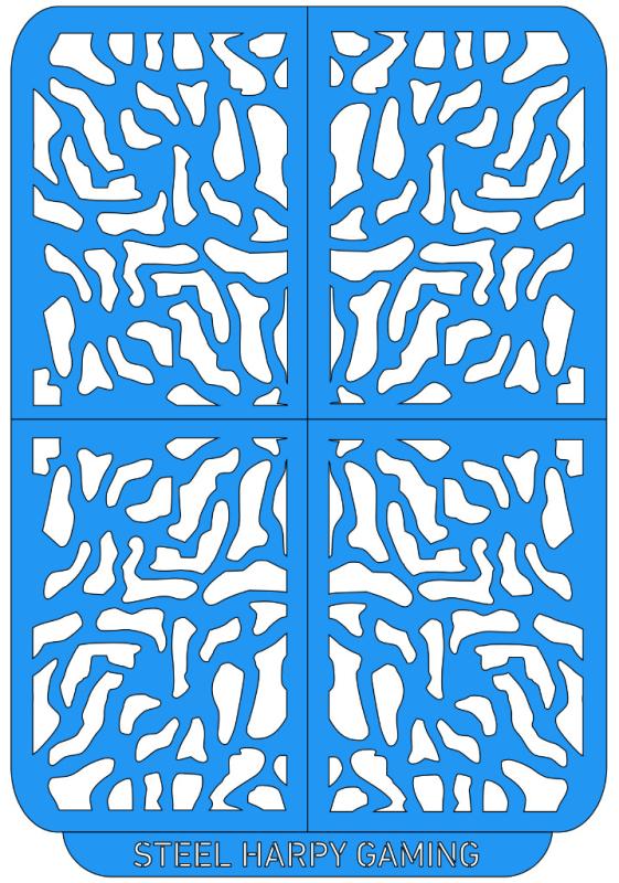 Steel Harpy Flexible Airbrush Paint Stencil - Military Camo - Medium - Style 2