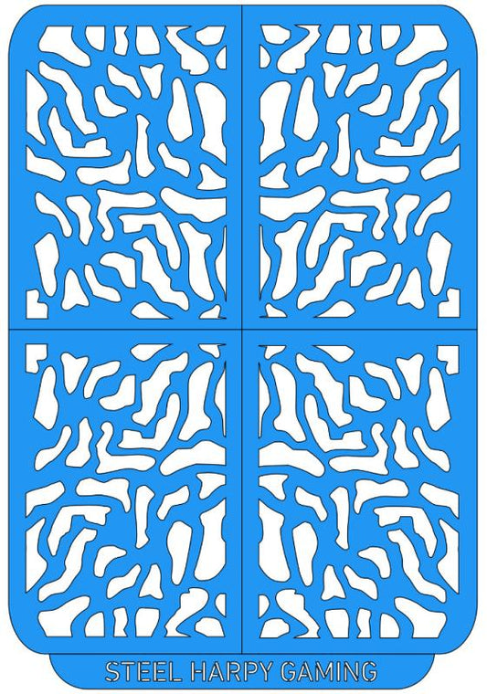Steel Harpy Flexible Airbrush Paint Stencil - Military Camo - Medium - Style 2