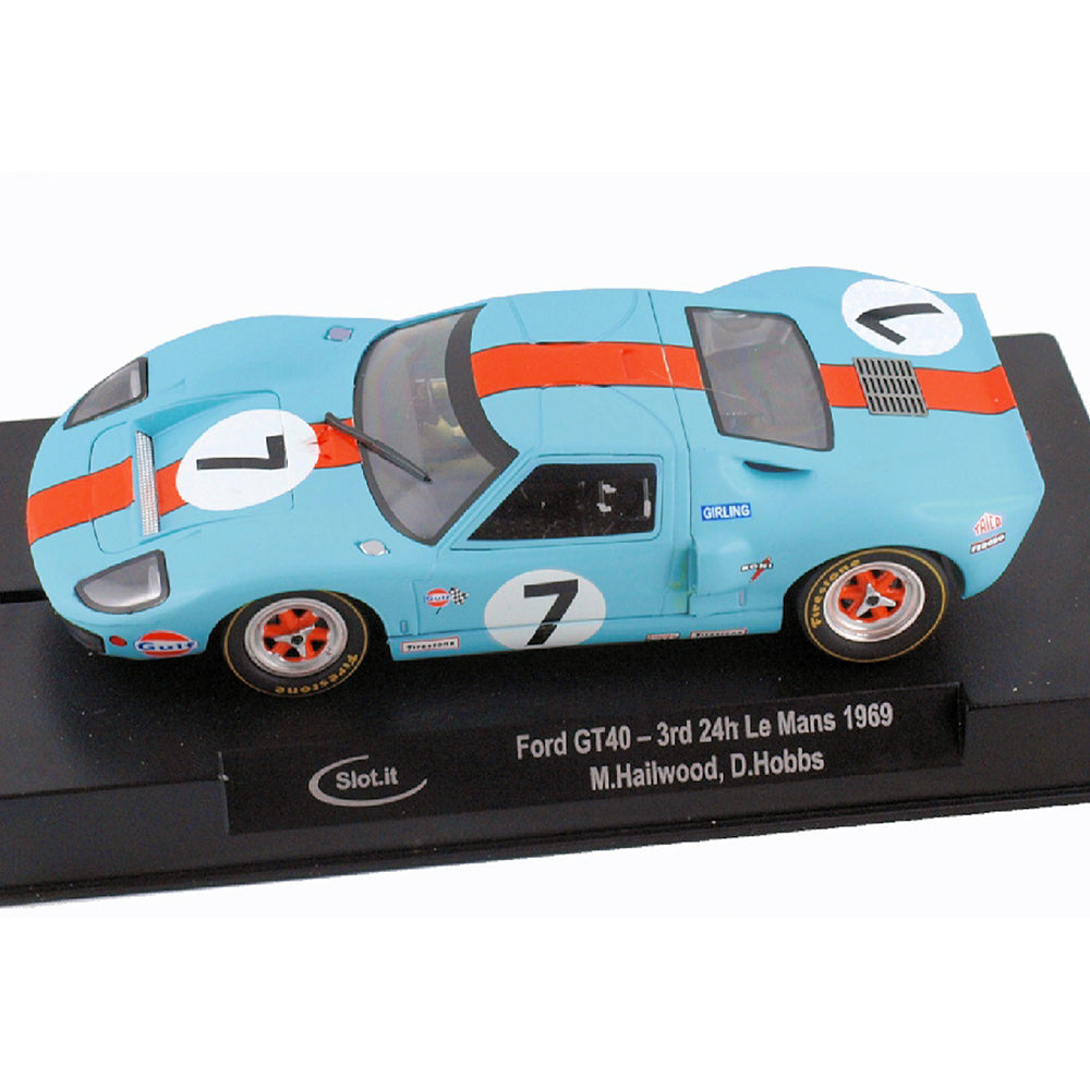 Slot It Ford GT40 No.7 3rd 24hr Le Mans 1969 1:32 Slot Car SICA18G