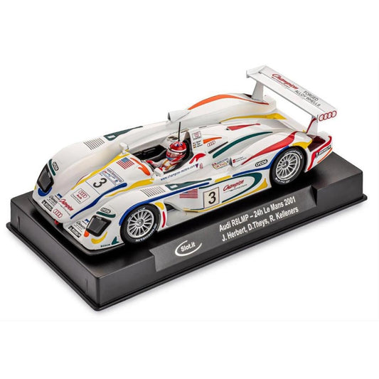 Slot It CA33D Audi R8 LMP No.3 Le Mans 2001 Herbert/Kelleners/Theys 1:32 Slot Car