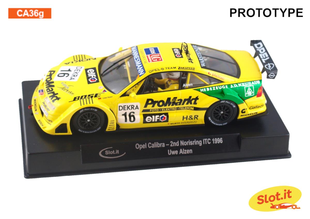 Slot It Opel Calibra V6 No.16 2nd Norisring ITC 1996 Uwe Alzen SICA36G 1:32