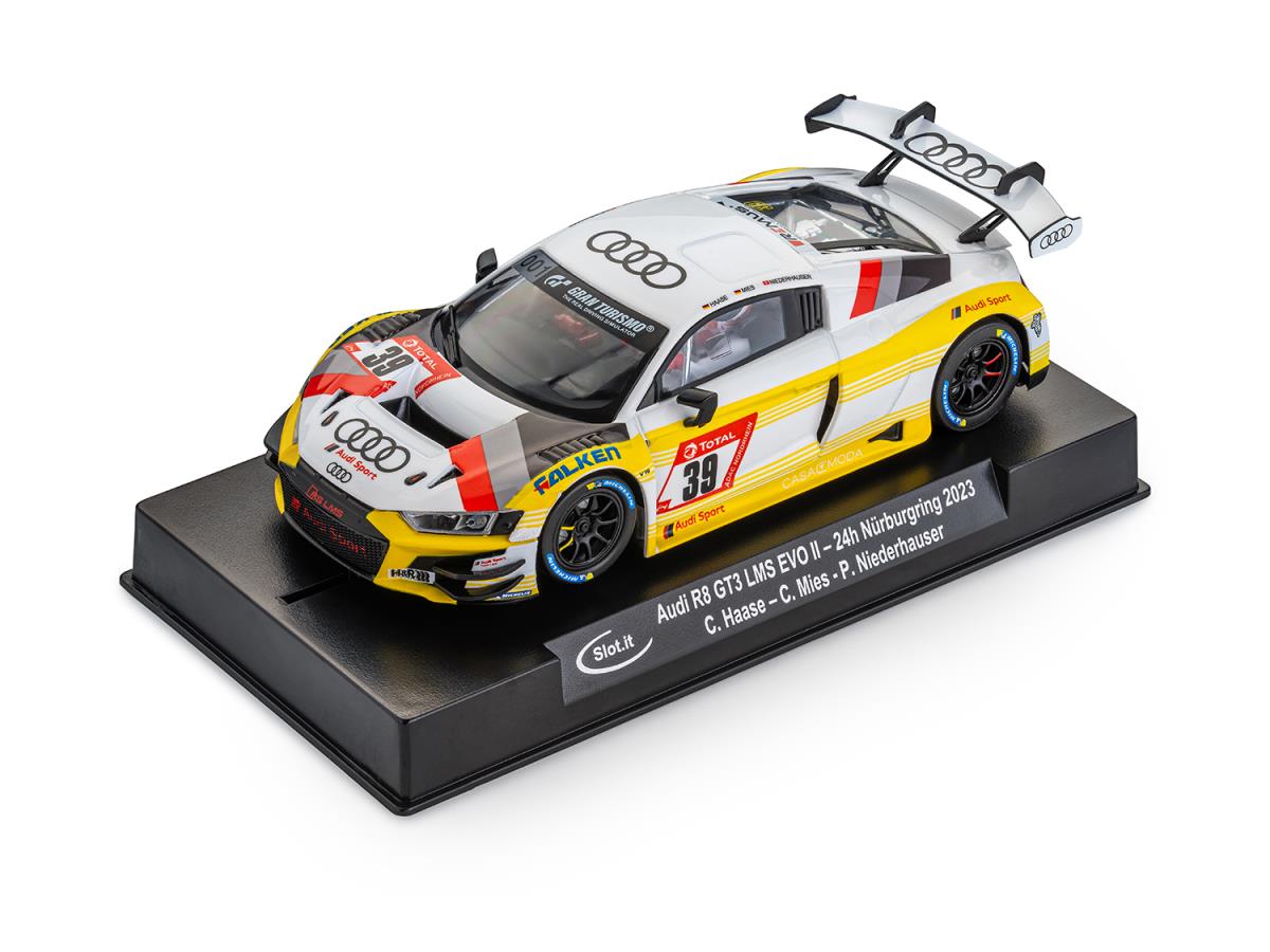 Slot It Audi R8 GT3 LMS EVO II No.39 24hr Nurburgring 2023 1:32 SICA58A
