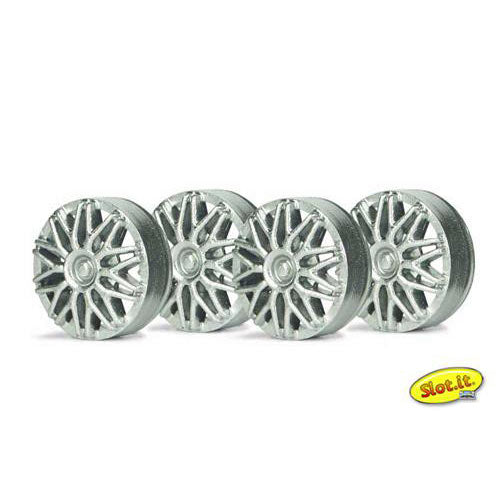 SLOT.IT Wheel Insert BBS Type Silver for PA17/24 (4) SIPA03S