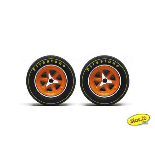 SLOT.IT Wheel Inserts GT40 Type Unpainted For PA17/24 (4) SIPA46