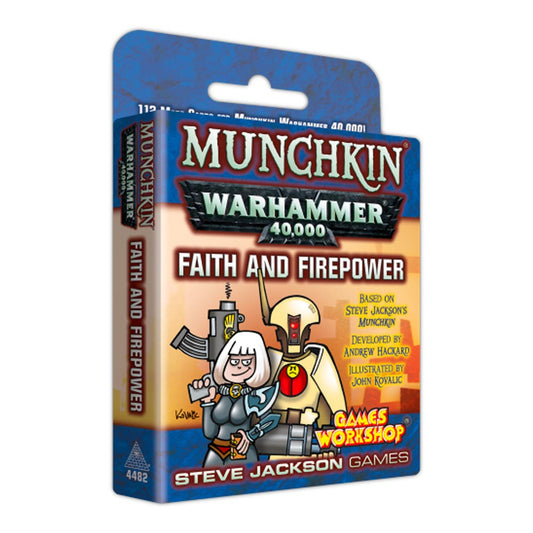 Munchkin Warhammer 40,000: Faith & Firepower Board Game Expansion - 3-6 Players