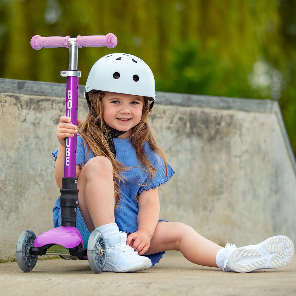 BOLDCUBE Teeny Fold: Fairyland Purple 3-Wheel Scooter Age 2-8
