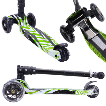 BOLDCUBE Big 3 Wheel Scooter: Swift Green Age 5-10