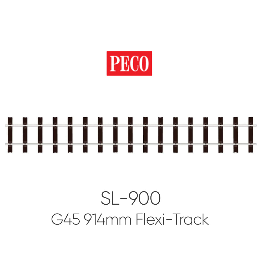 PECO SL-900 G45 Gauge Wooden Sleeper 914mm Yard Length Flexi-Track