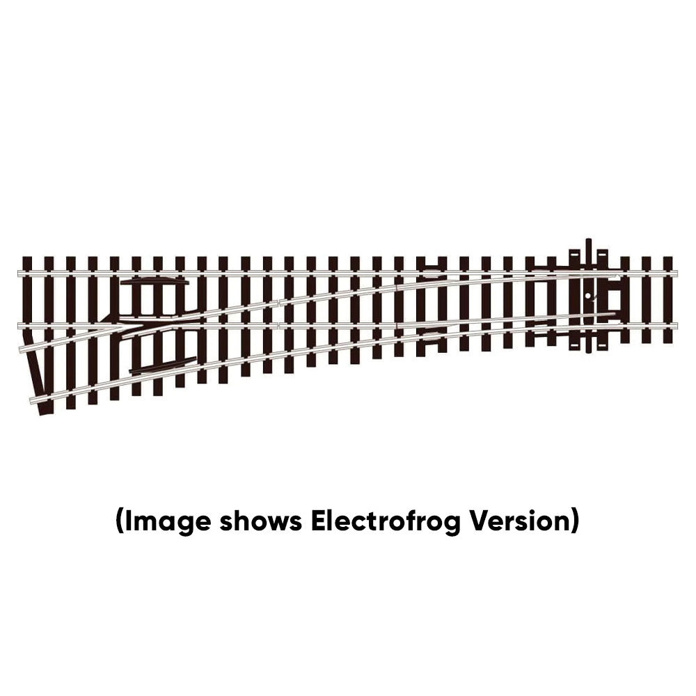 PECO SL-96 Turnout Medium Radius L/H Streamline OO/HO Track