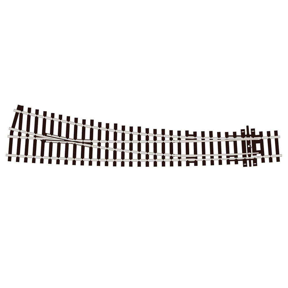 PECO SL-E86 Turnout Curved Double Radius R/H Electrofrog Streamline OO/HO Track