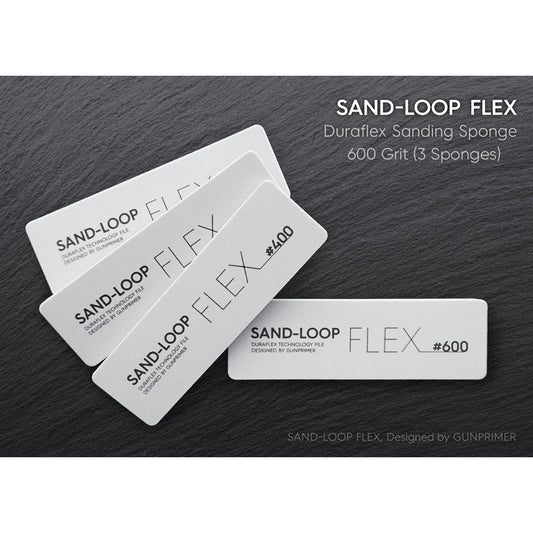 Gunprimer SAND-LOOP FLEX 600 Premium Grit Sanding Sponges (3pcs) Model Kit Tool