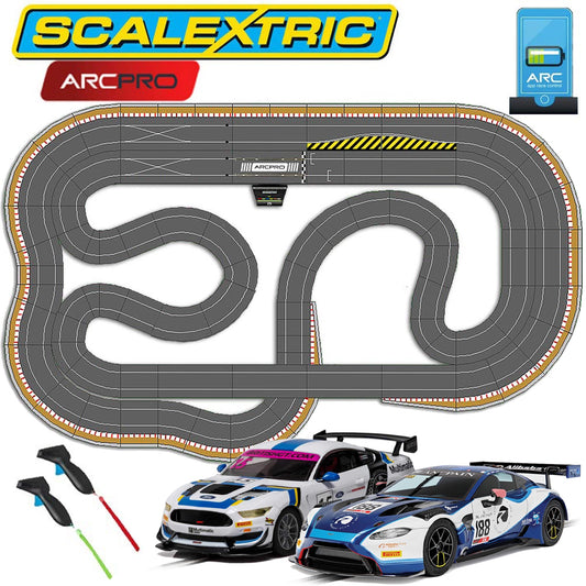 SCALEXTRIC Digital Bundle SL203 Jadlam Layout ARC PRO 2 Car Race of Champions
