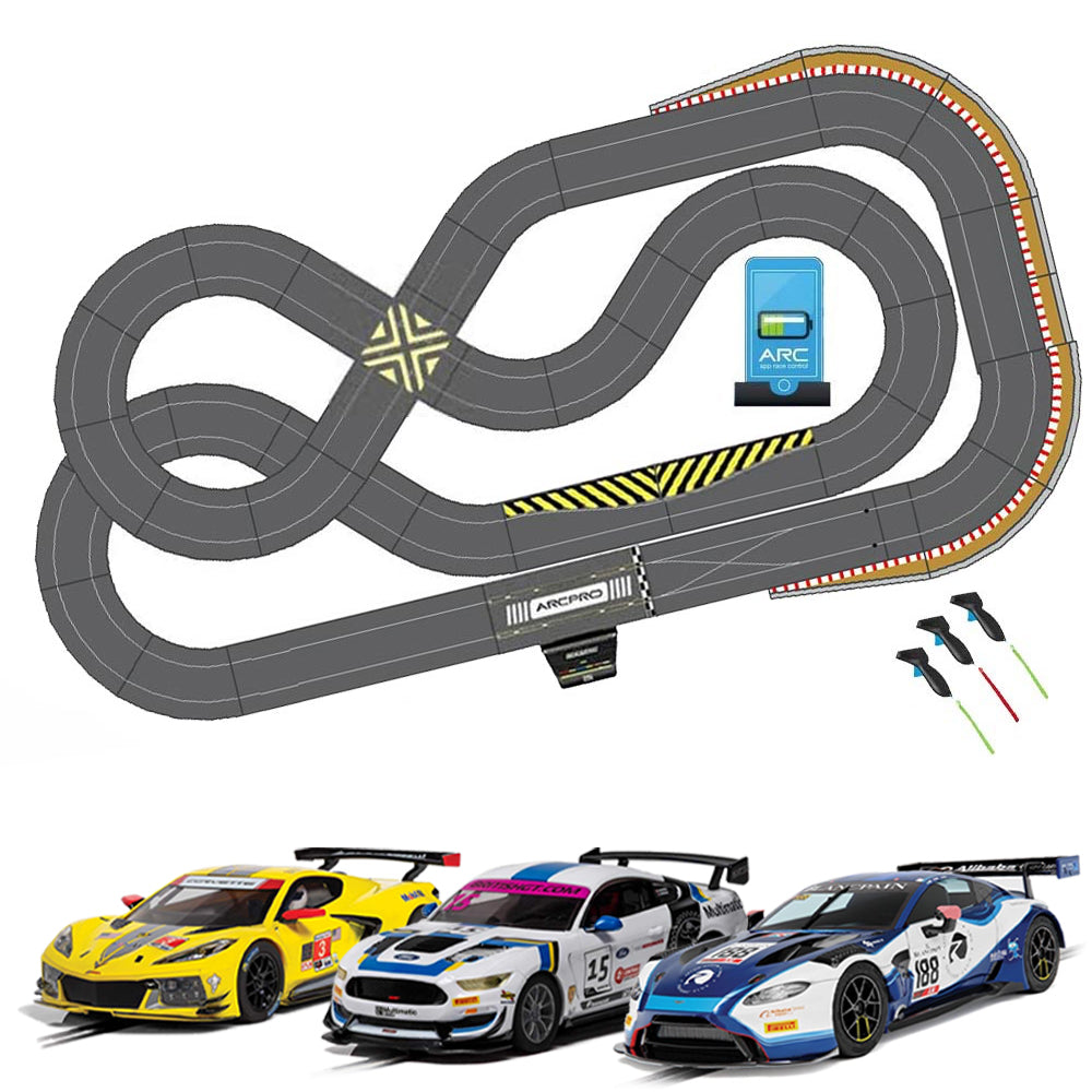 Scalextric Digital Bundle SL5 2024 ARC PRO 3 GT Cars Jadlamracing Layout