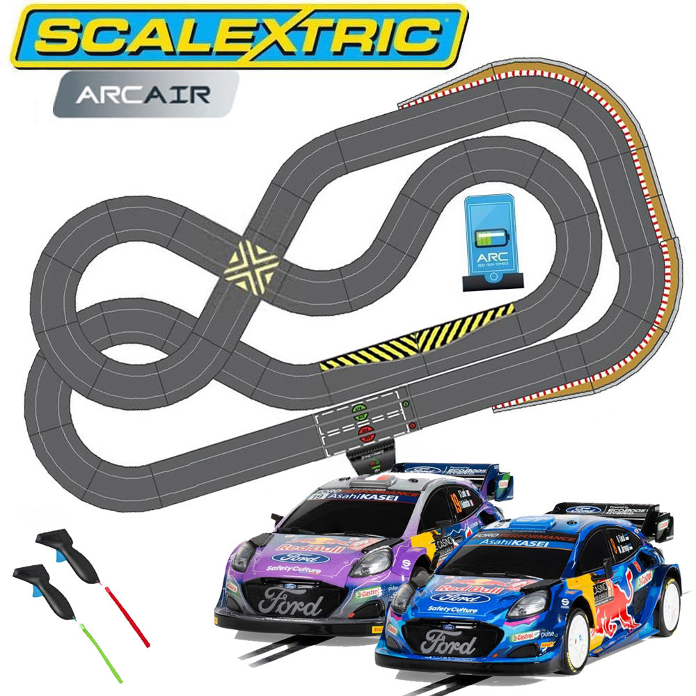 SL5 Scalextric ARC AIR 2-Car Ford Puma Rally1 WRC Jadlam Layout