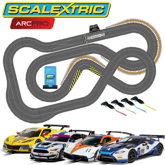 SCALEXTRIC Digital Bundle SL6 Pitlane 2024 - 4 Cars ARC PRO JadlamRacing Layout