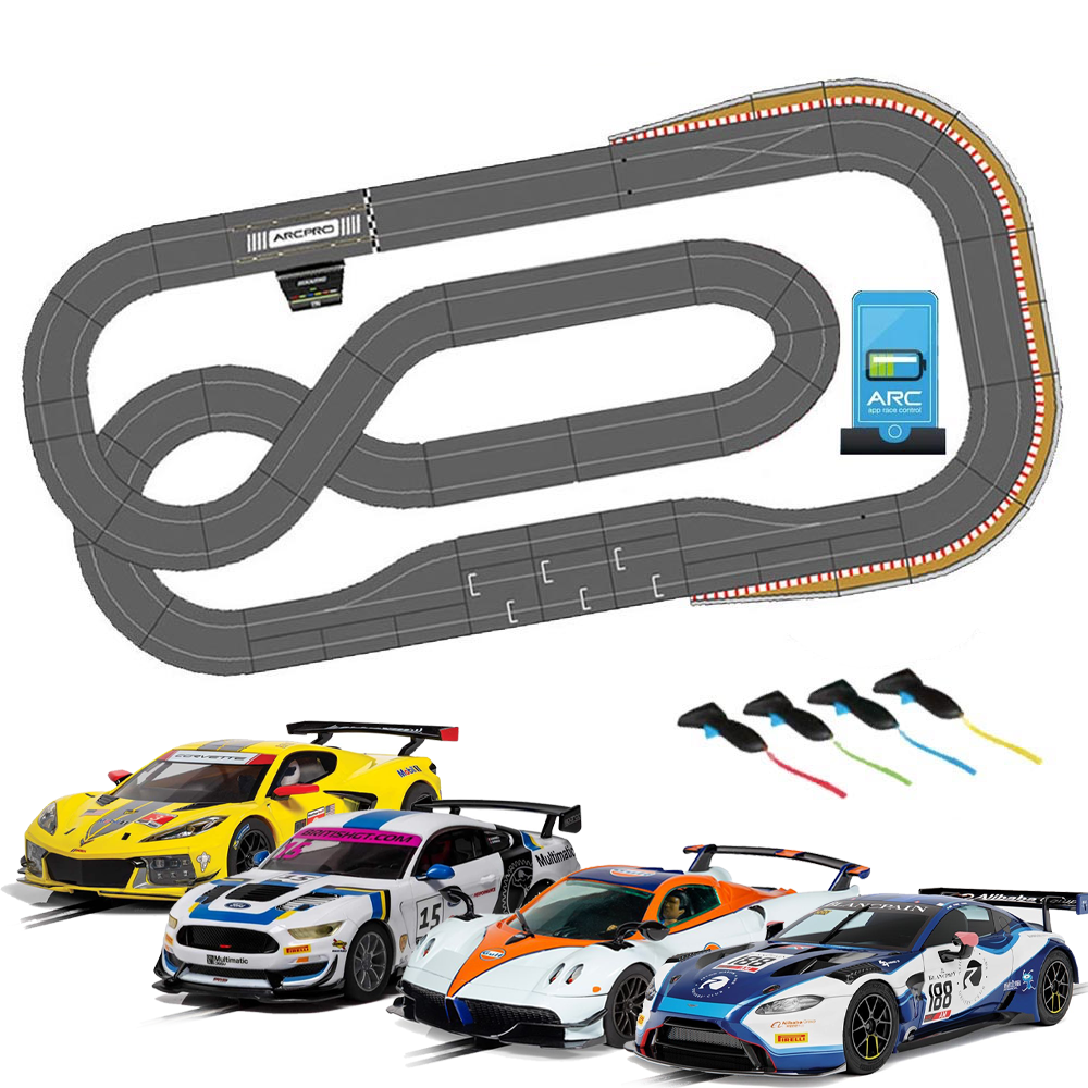 SCALEXTRIC Digital Bundle SL7 2024 - ARC PRO Pit Lane 4 Cars Jadlam Layout