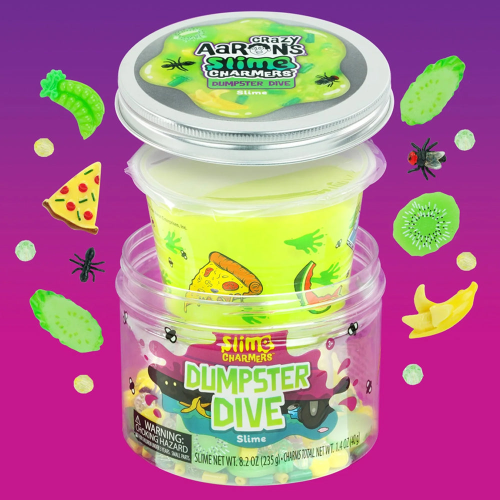 Crazy Aaron's Slime Charmers: Dumpster Drive w/Themed Charms