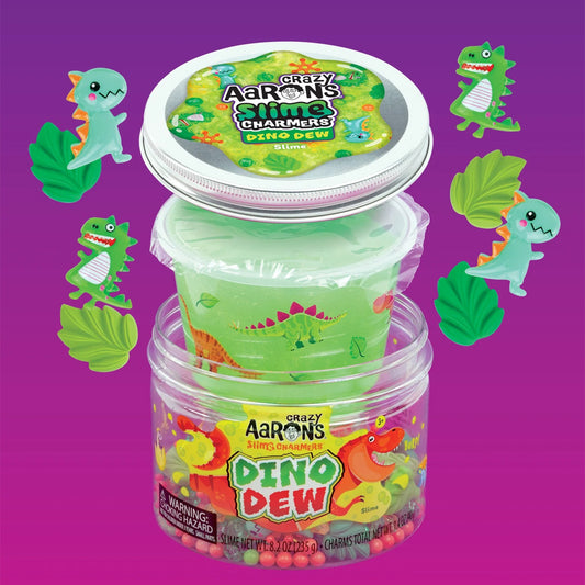Crazy Aaron's Slime Charmers: Dino Dew w/Themed Charms