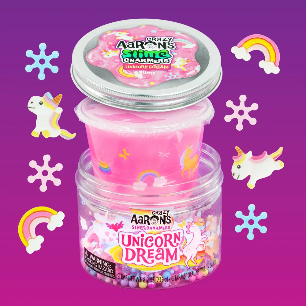 Crazy Aaron's Slime Charmers: Unicorn Dream w/Themed Charms
