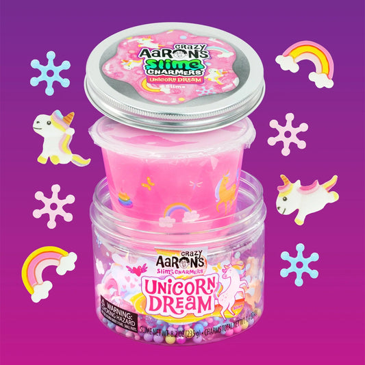Crazy Aaron's Slime Charmers: Unicorn Dream w/Themed Charms