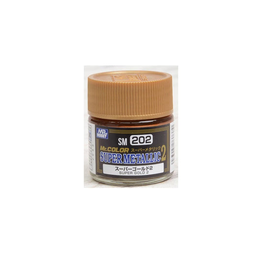 Mr. Hobby Mr. Colour - SM-202 - Super Gold II Super Metallic II 10ml Model Paint