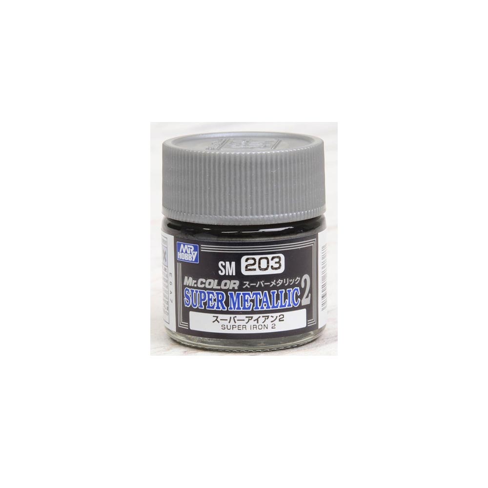 Mr. Hobby Mr. Colour - SM-203 - Super Iron II Super Metallic II 10ml Model Paint