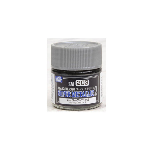 Mr. Hobby Mr. Colour - SM-203 - Super Iron II Super Metallic II 10ml Model Paint