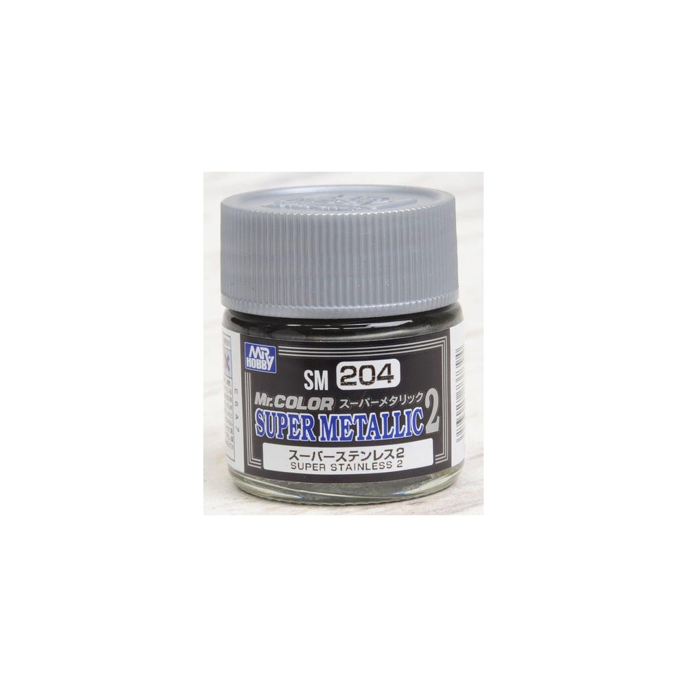 Mr. Hobby Mr. Colour - SM-204 - Super Stainless II Super Metallic II 10ml Paint