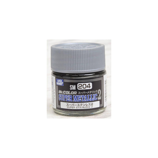 Mr. Hobby Mr. Colour - SM-204 - Super Stainless II Super Metallic II 10ml Paint