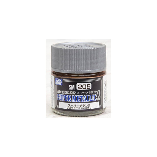 Mr. Hobby Mr. Colour - SM-205 - Super Titanium II Super Metallic II 10ml Paint
