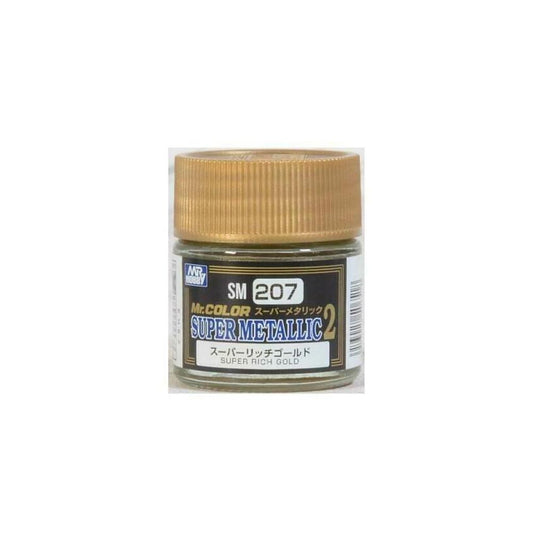 Mr. Hobby Mr. Colour - SM-207 - Super Rich Gold Super Metallic II 10ml Paint