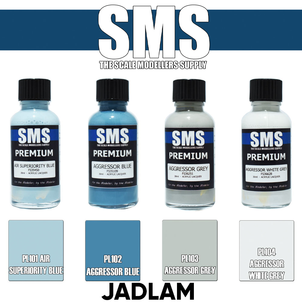 SMS Premium: USAF Aggressor F-15/16 Colour Set Acrylic Lacquer Air Paint Bundle