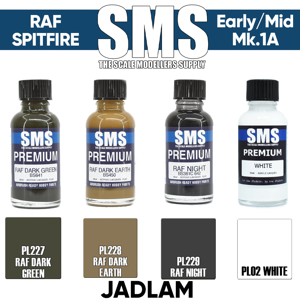 SMS Premium: RAF Spitfire MK.1A Early/Mid Acrylic Lacquer Paint Bundle