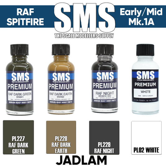 SMS Premium: RAF Spitfire MK.1A Early/Mid Acrylic Lacquer Paint Bundle