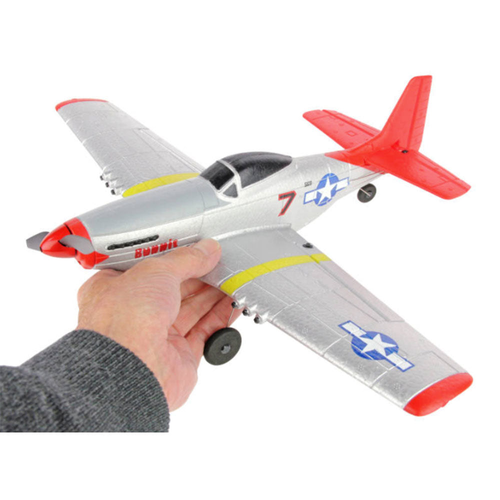 Sonik P-51 Mustang 400 Ready to Fly 4-Channel with Flight Stabilisation RC Plane