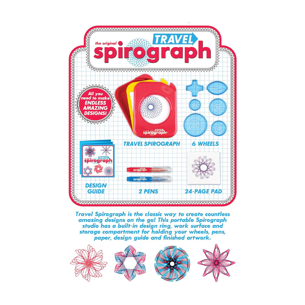 Spirograph Travel Edition - Kids Arts & Craft Toy Age 5+