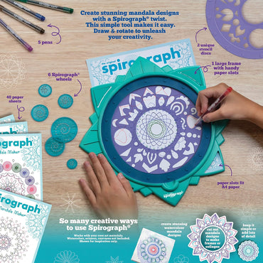 Mandala Spirograph Set - With Mandala Maker Frame SP202