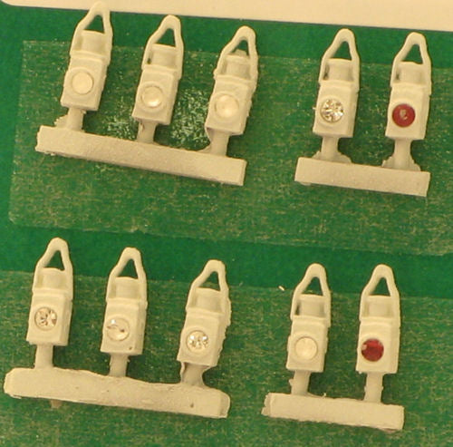Springside DA19-2 BR White Head and Tail Lamps (10) OO Gauge