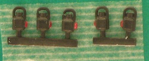Springside DA20LMSB LMS Black Tail Lamps (5) OO Gauge