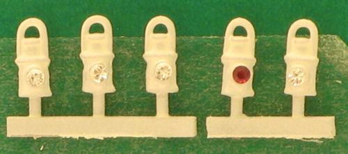 Springside DA3 SR White Head and Tail Lamps (5) OO Gauge