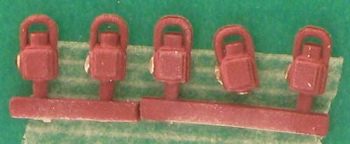 Springside DA4B LMS Maroon Head and Tail Lamps (5) OO Gauge
