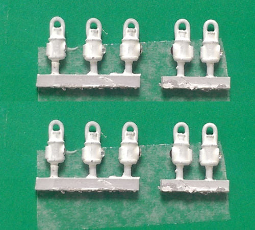 Springside DA5-2 LNER White Head and Tail Lamps (10) OO Gauge