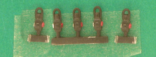 Springside DA6 Black Guards Van Lamps (5) OO Gauge